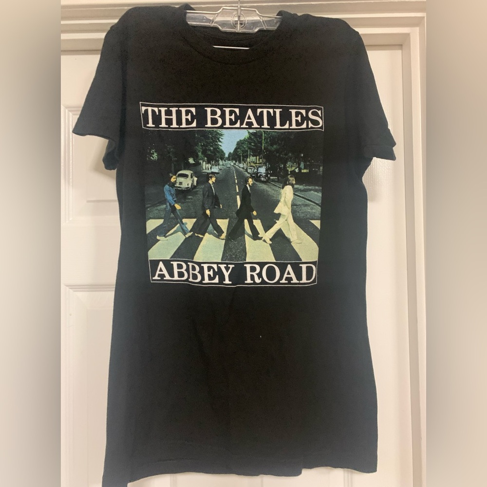 The Beatles Charcoal Graphic Tee Size Small